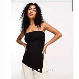 Mango Strapless Asymmetrical Top - NWT